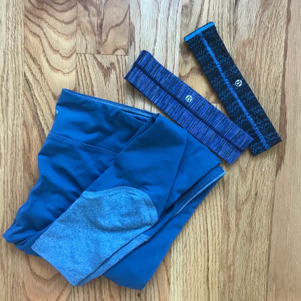 🍋 TWO Lululemon headbands and C9 leggings